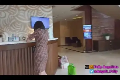 Pramugari Seksi Cek In Hotel Digenjot Kontol Gede Ganas